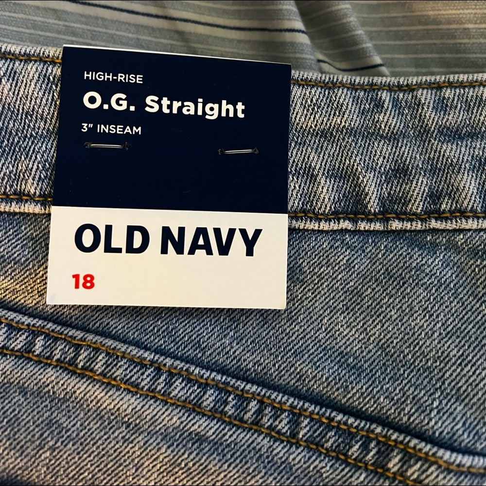 New With Tags Plus Old Navy O.G. Denim Shorts - Picture 2 of 6